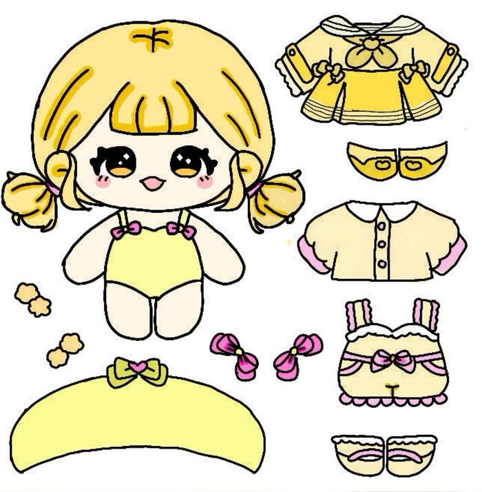 Ảnh paper doll chibi mới nhất