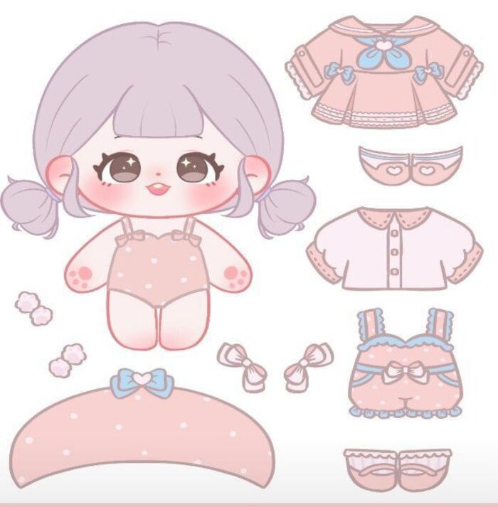 Ảnh paper doll chibi