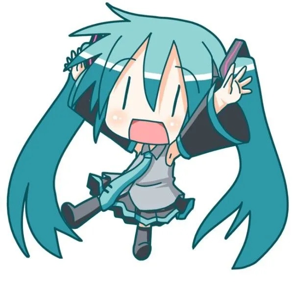 Hình Hatsune Miku chibi dễ vẽ