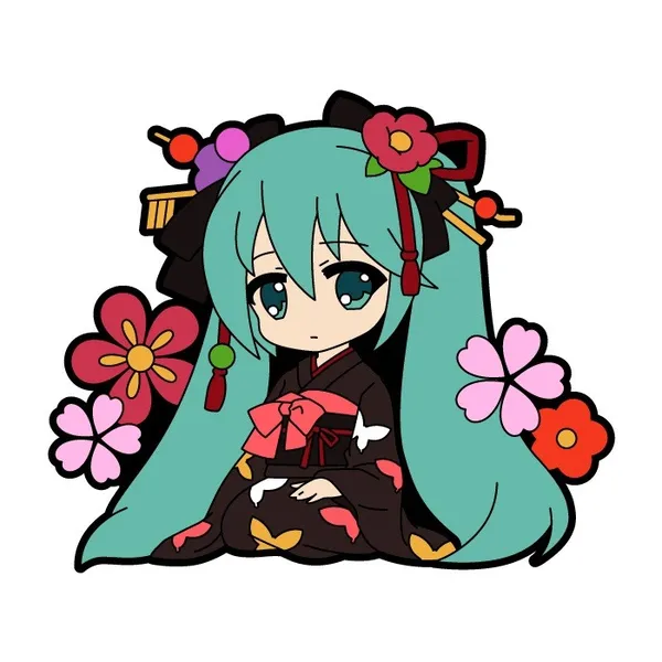 Hình Hatsune Miku chibi đẹp