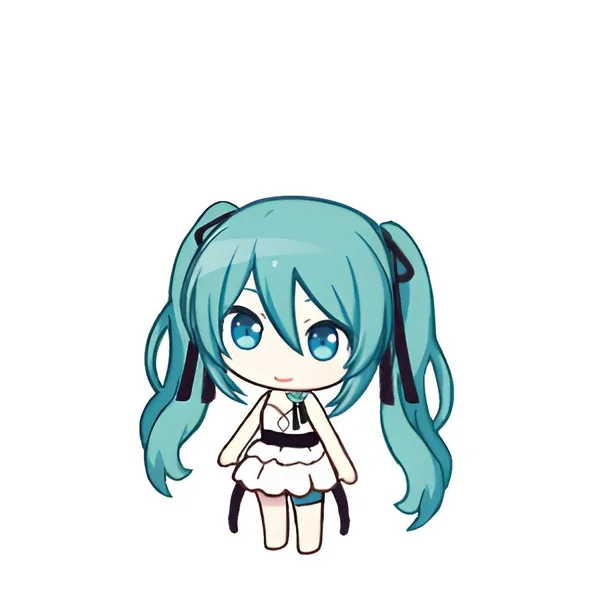 Miku chibi đơn giản