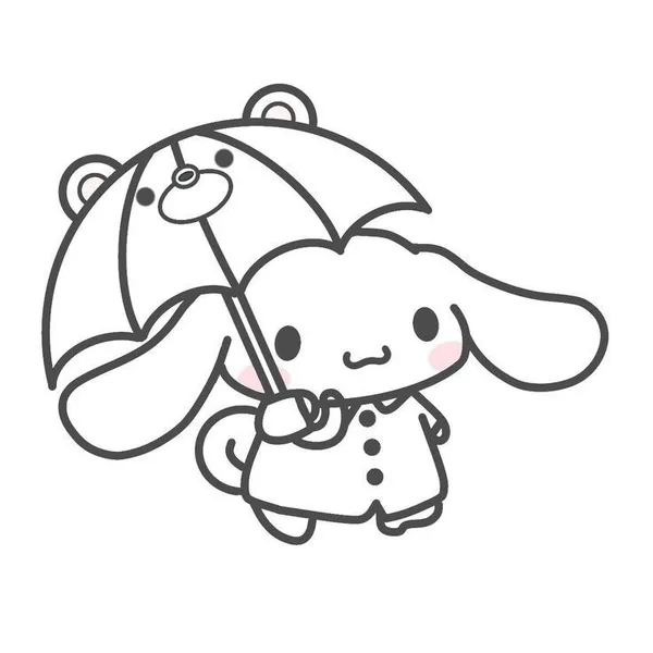 Tranh tô màu Cinnamoroll đáng yêu